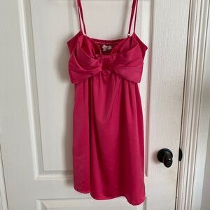 Olivaceous Pink Bow Dress
